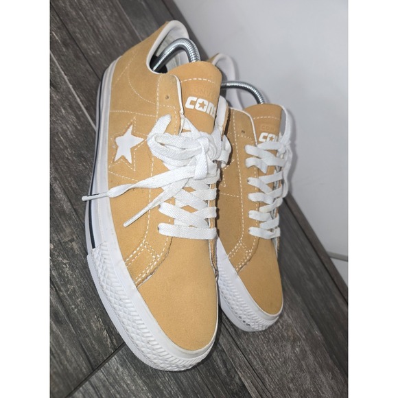NEW Converse Mens 9/Womens 10.5 One Star Pro Ox Suede Golden Sundial Shoes  E-11 - Picture 2 of 11